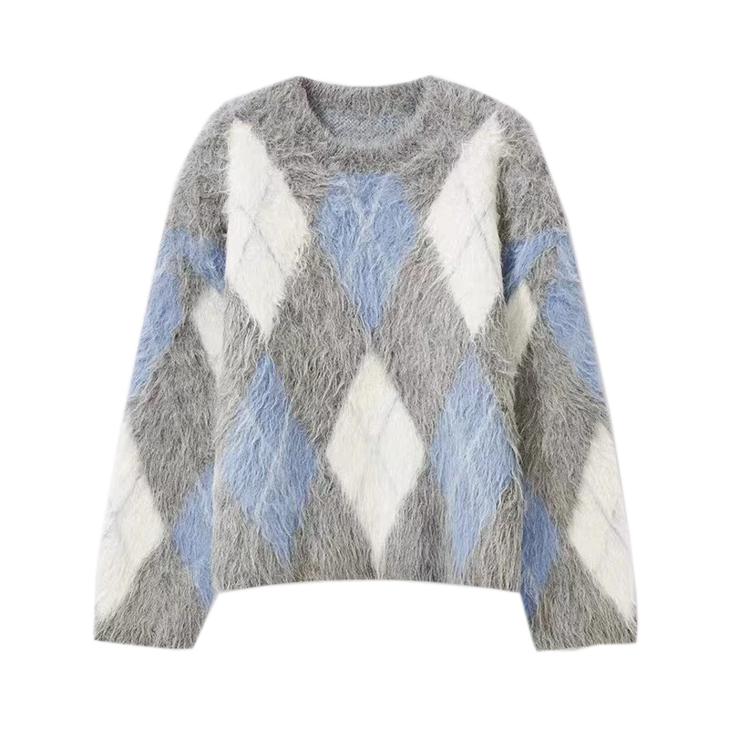 Trechterhals wollen look overjas