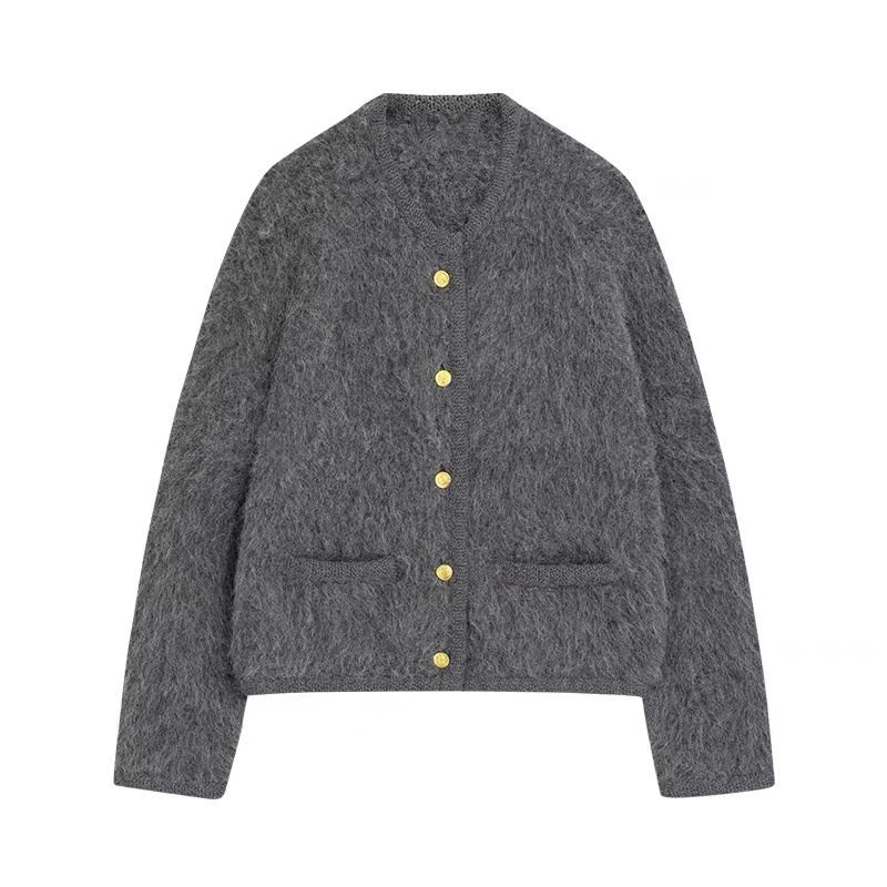 Dames Designer Gestreepte Sweaterjas