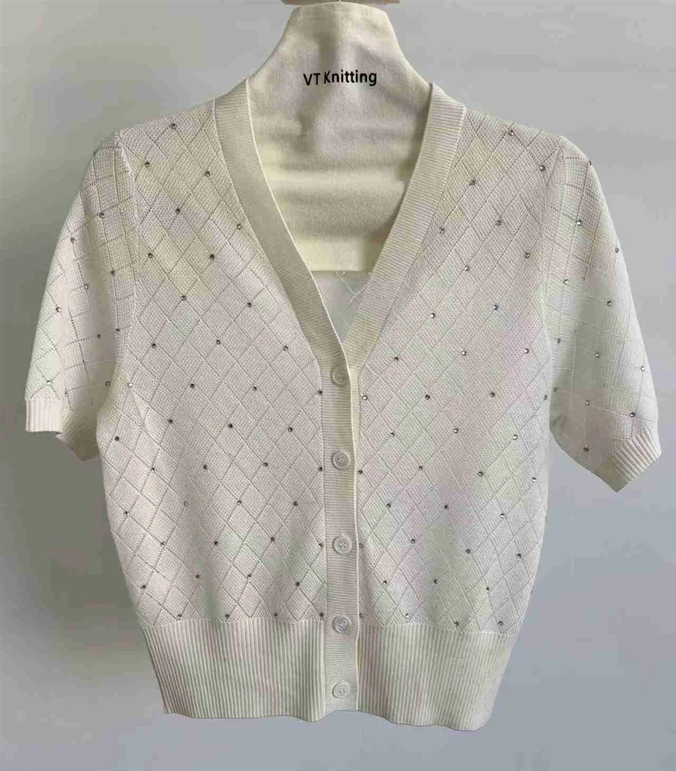 Pressed Diamond Knit Cardigan Pressed Diamond Knit Cardigan