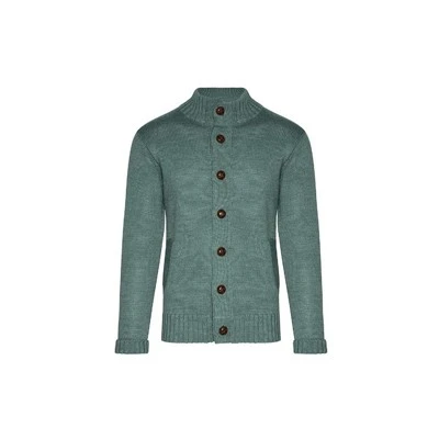 Kabelgebreid vest met dubbele zak