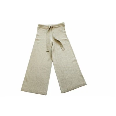 Katoenen gebreide broek met zakken