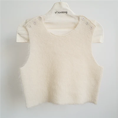Hybridge gebreid vest