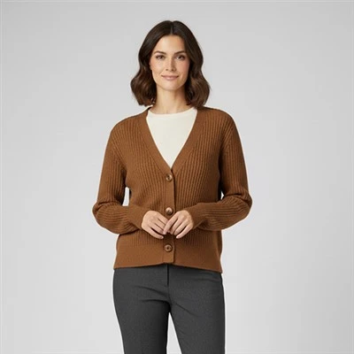 Merino trui met ronde hals, dames