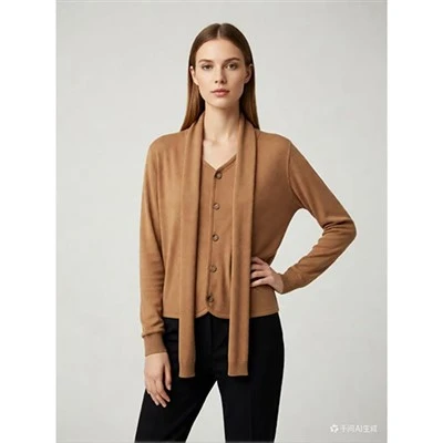 Basic gebreide tops van kasjmiermix voor dames