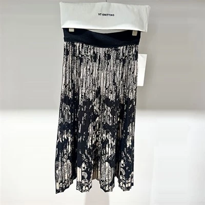 Dames zwarte gebreide rok