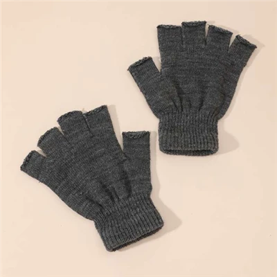 Wollen halve vingerhandschoenen