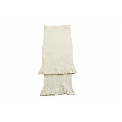 Gele gebreide shorts
