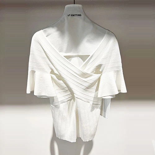 Witte V-hals Vest Top Dames