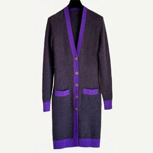 Dubbelzijdige wollen jas voor dames