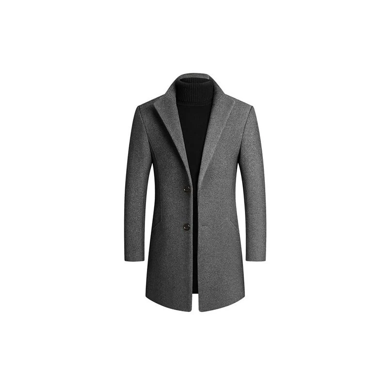 Wollen jas heren slim fit