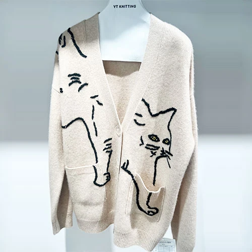Wollen damesjas in designerstijl
